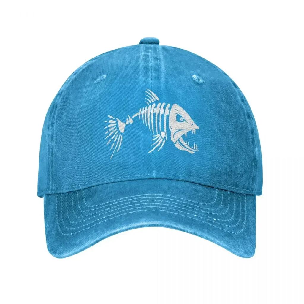 Pike Fish Baseball Cap Classic Distressed Denim Fishing FisherUnisex Headwear for Unisex Women Outdoor Activities Caps Hat