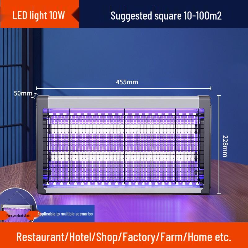 Wall-Mounted Electric Mosquito and Fly Killer for Hotels, Restaurants, and Outdoor Use