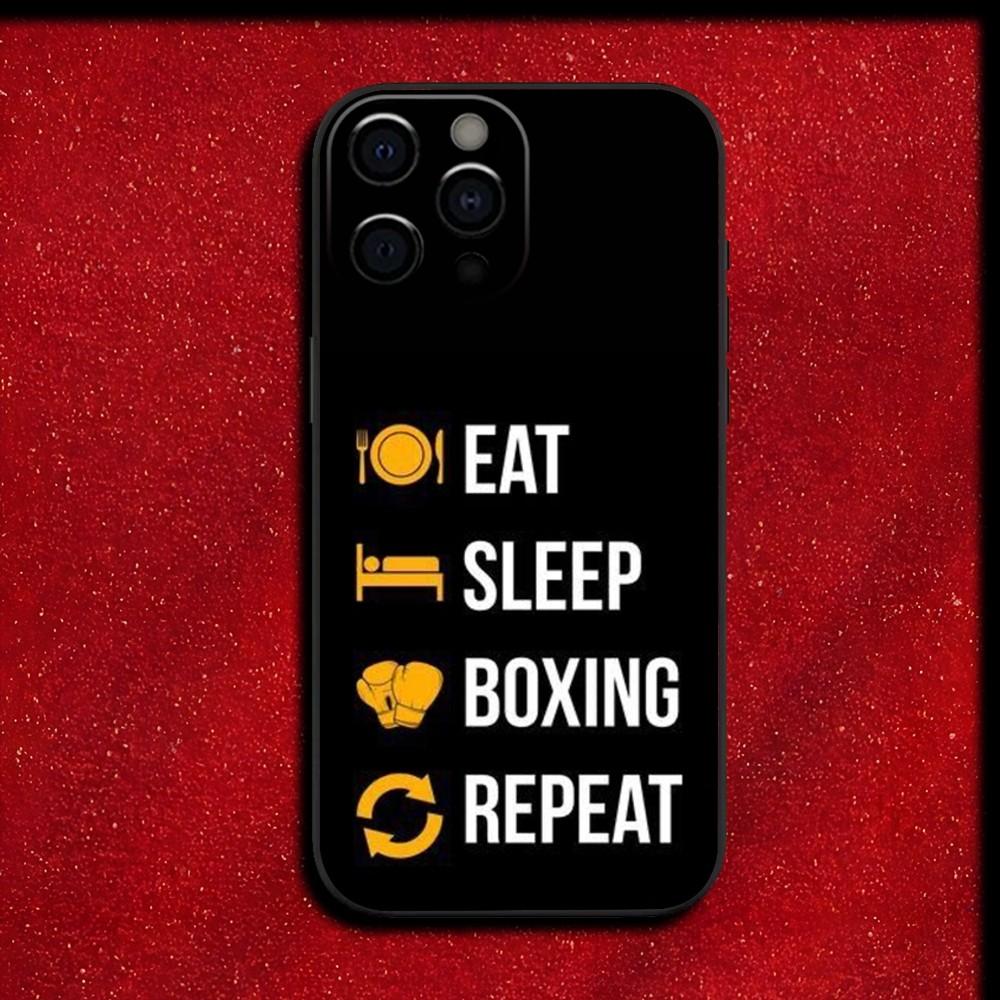 Boxing Gloves Phone Case For iPhone 16,15,14,13,12,11,Pro,X,XS,Max,XR,Plus,Mini Soft Black Cover