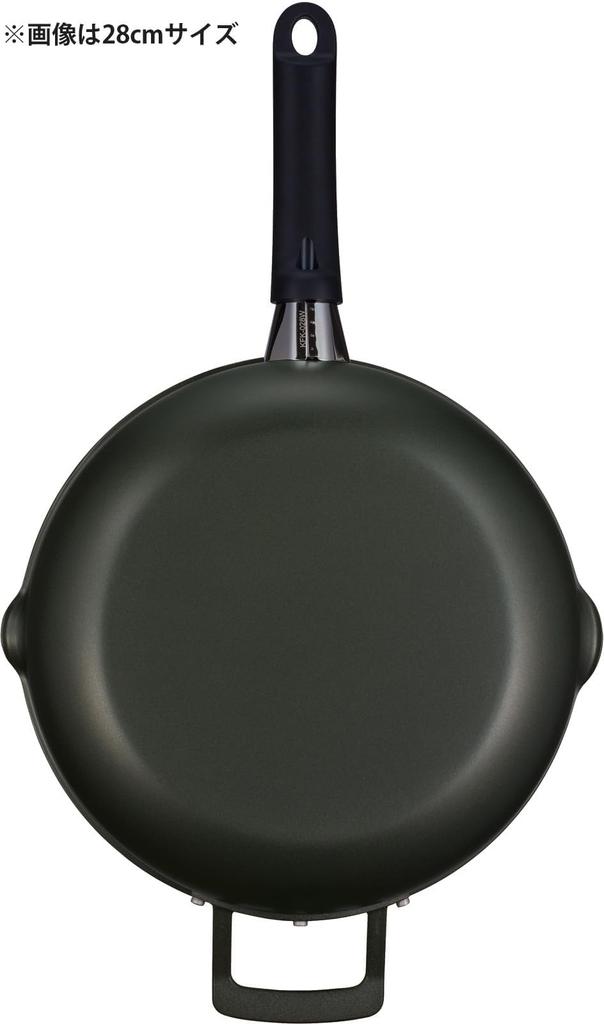 Thermos Durable Series Multi-Pan Stir-Fry Pan, 28cm, Gray, Gas Stove Only, KFK-028W GY