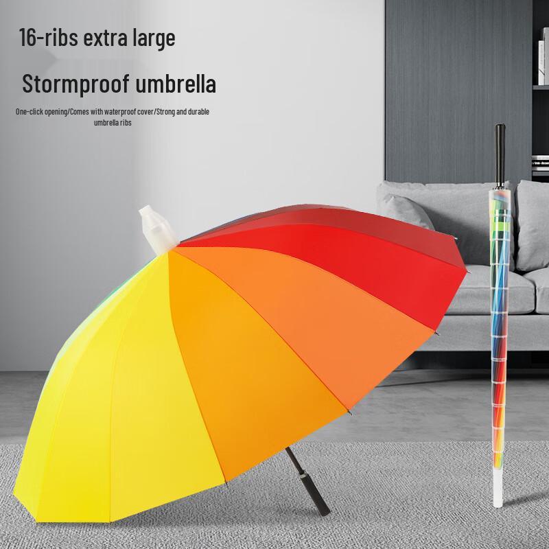 Nanqiao Large 16-Rib Windproof Straight Business Umbrella