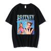90s Singer Britney Spears Beautiful Photo Graphic Print T-shirt Fashion Hip Hop Oversized T Shirt Harajuku Short Sleeve T Shirts