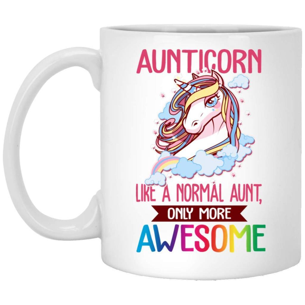 New Unicorn Aunticorn Ceramic Coffee Mug Water Cup Aunt Foreign Trade Unicorn Mug