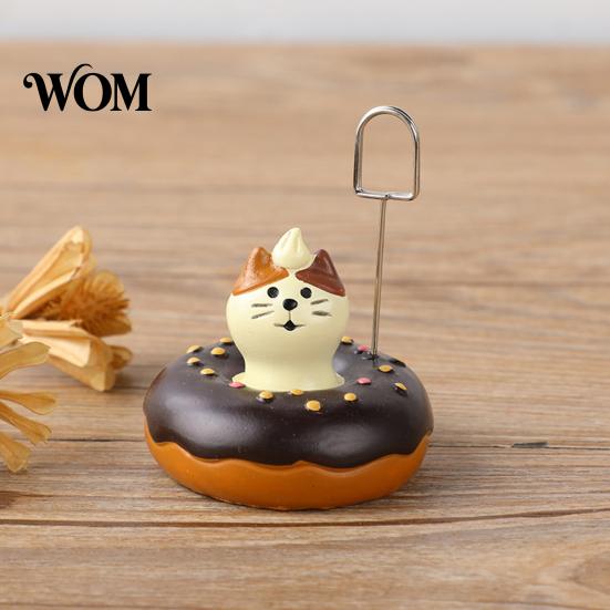 Card Display Holder Memo Holder, Resin Cartoon Animal Paper Photo Clip Stand, Business Notes Messages for Office Desk Organizer