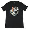 RX-79 G EZ8 Gundam In Great Wave Off Kanagawa Anime Graphic Art Novelty Tee