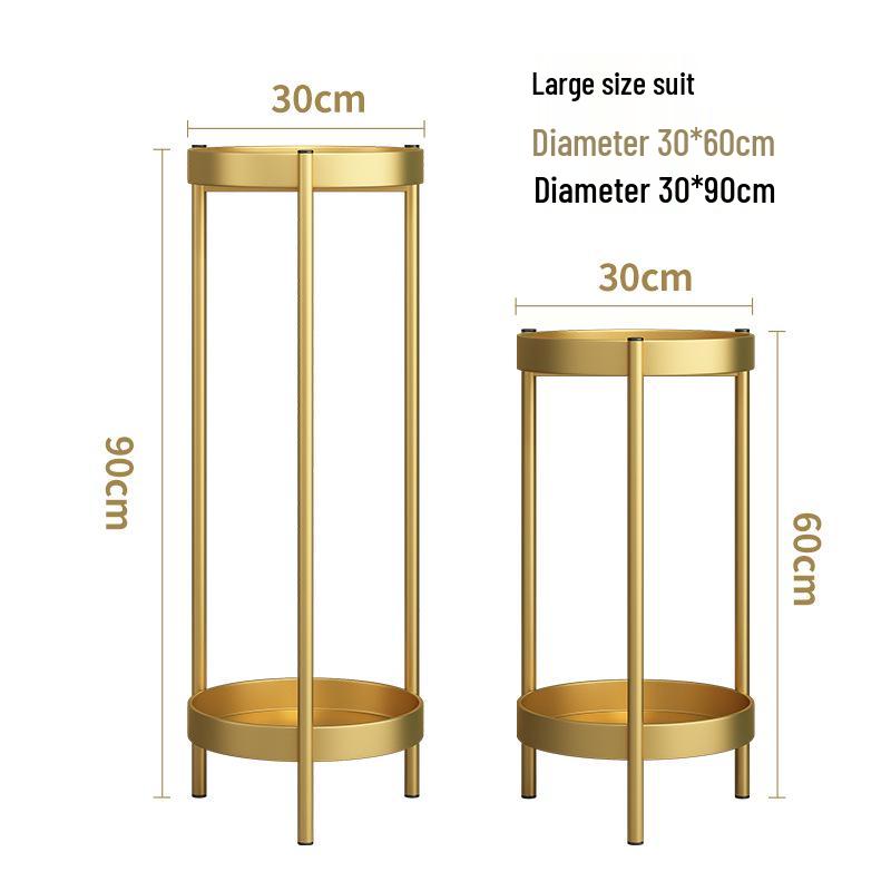 Elegant Multi-Tier Wrought Iron Indoor Plant Stand for Balcony or Living Room