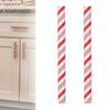 2PC Red Peppermint Handlez Decorations with Hanging Handles for Holiday Use in Wreaths Centerpieces Mantel Displays and Crafting