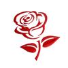 Fashion Rose Flower Car Vehicle Light Lamp Brow Decor Rearview Mirror Sticker