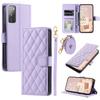Samsung Galaxy S20 FE Flip Case, Rhombus Crossbody Leather, Purple
