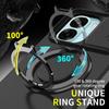 KEYSION 360° Rotating Ring Stand Phone Case for OPPO A6x 5G A6 A6t Pro A6s 5G Slide Camera Protection Magnetic Shockproof Cover