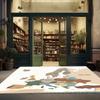 Fantasy Map Area Rug Vintage Ancaria Print, World Map Carpet for Living Room, Study Floor Mat, Gift for Gamers & Travel Lovers