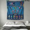 Hedgehog Sonic Cruise Wall Hanging Printed Fabric Blanket Decorative Tapestries for Bedroom Living Room Home Decor