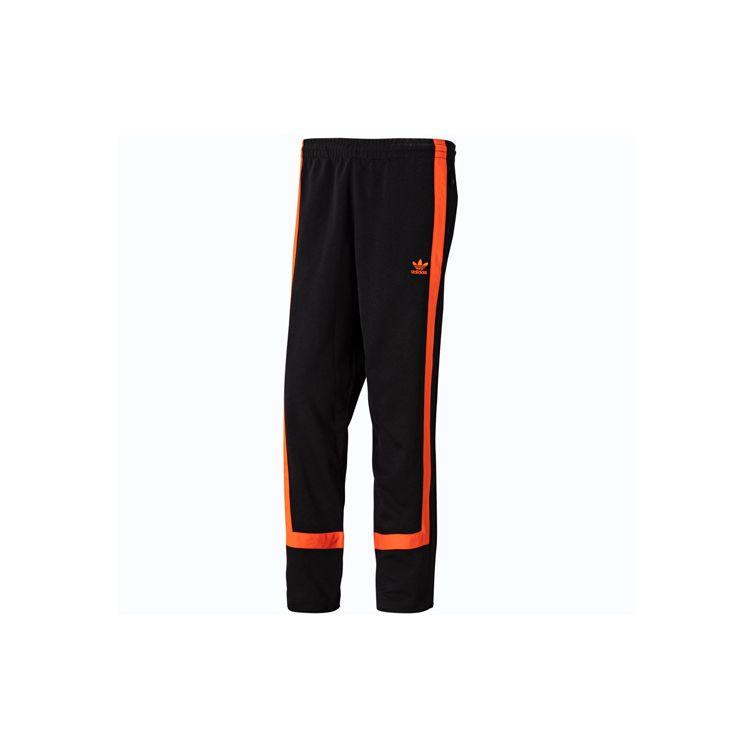 Adidas Originals Adicolor Classics SST Track Pants Unisex Black Orange GK0654 L