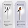 Multi Pronged Brush Head Eyebrow Pencil Dual-Use Smooth & Blendable Eyebrow Gel For Natural Makeup