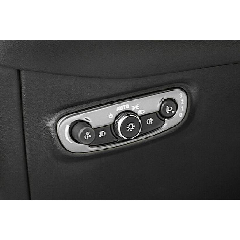 Headlight Button Frame Cover Trim For Chevrolet Equinox 18-2021 Silver Titanium