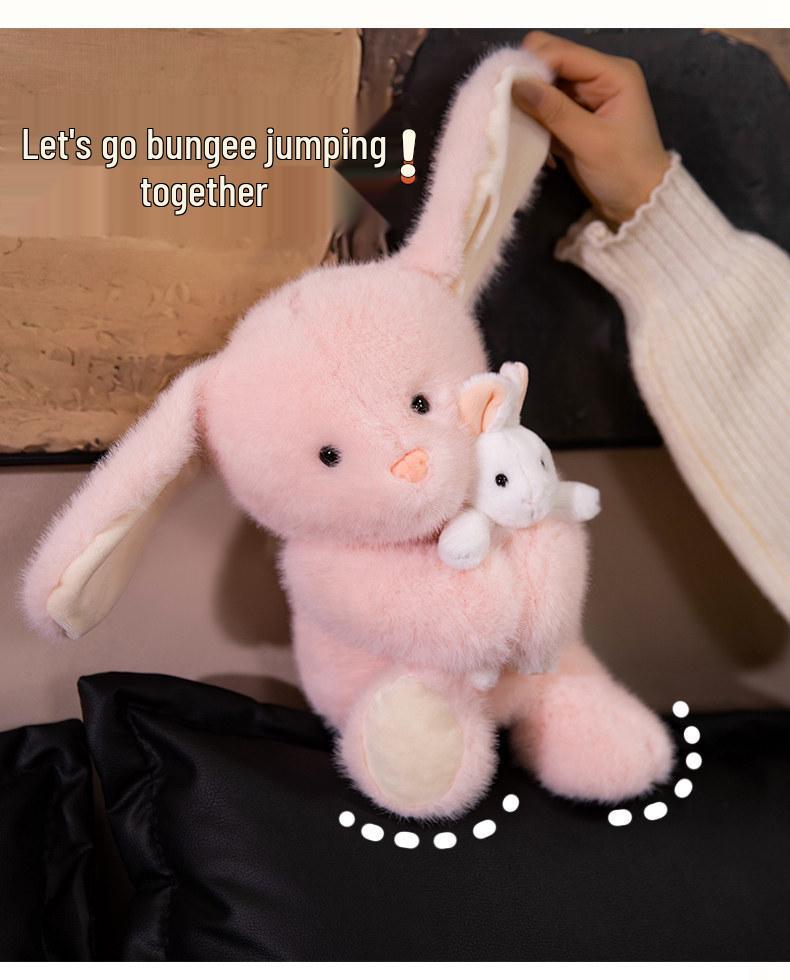 Cute Animal Plush Toys: Mother & Son Puppy, Duck, Rabbit, Fox Comfort Dolls - Perfect Children's Birthday Gifts
