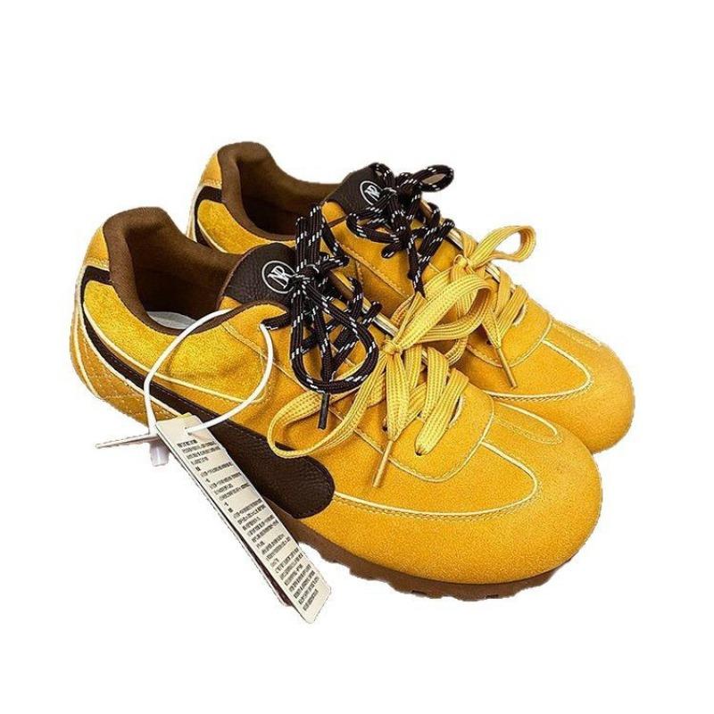 Versatile double lace-up pink women's board shoes spring new soft-soled comfortable casual sports shoes