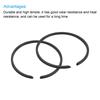uxcell Piston Ring Set of 2 36mm X 1.5mm Standard Size Piston Ring Chainsaw Replacement Parts