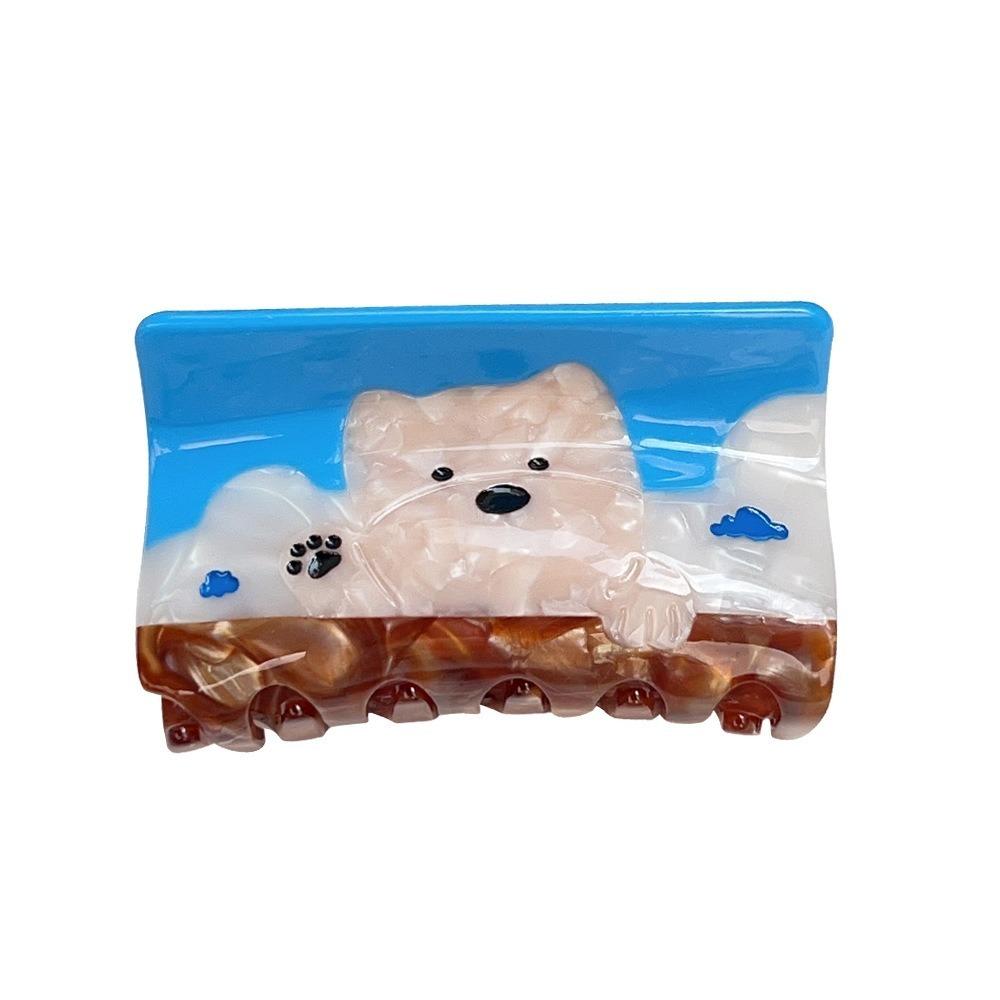 

Korean Style Golden Retriever Puppy Hair Claw Sweet Acetic Acid Hair Clip Students Style 2