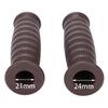 Nakira Motorcycle Grip, Barrel Type, Moped, Handle, 0.9 Inches (22.2 Mm), Left and Right Set, Rubber A Type (Dark Brown)