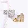 18K Gold Plated Pearl Clasp Connector,Clasps For Jewelry,Brass Fasteners Lock Clasp Accessories DIY Jewelry Making Supplies