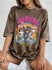 Wonderful Night Skeleton Print Washed TShirts Women Cotton Oversize T Shirt Summer Soft Short Sleeve Tops Casual ONeck Clothes