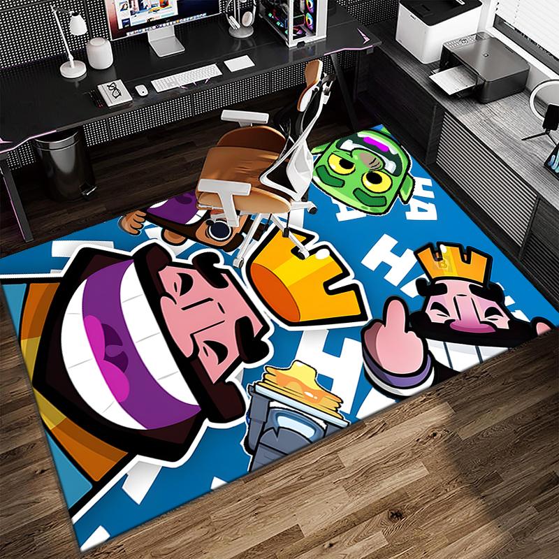 1PC Clash Royale Heroes Collage Rug Game Carpet, Floor Mat for Bedroom Living Room Entryway Rug, Home Decor Idea Gift for Christmas Birthday