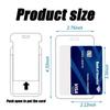 Rope Retractable Work Permit Card Set Carabiner Reel Clip Hard Shell Protective Card Holder Keychain Attachment ID Badge Holder