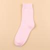 Women's Fleece-Lined Terry Socks, Mid-Calf, Thick, Warm, Sweat-Wicking, Odor-Resistant for Teens, Ideal for Autumn and Winter.