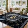 Juventus FC Design Crystal Velvet Rug Soft Decorative Mat for Bedroom Entrance