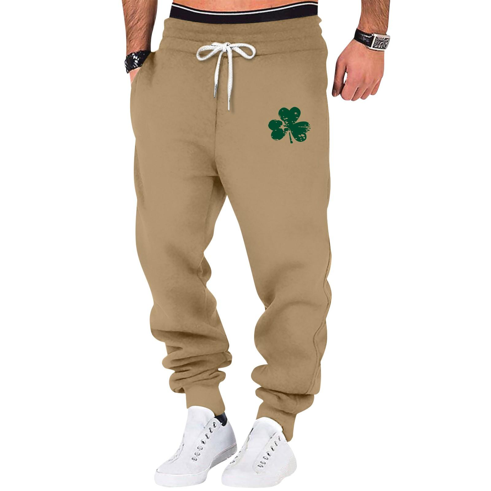 

Весенние спортивные брюки для фитнеса мужские свободные повседневные спортивные штаны из хлопка XL хаки