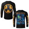 3D Printed Unisex Long Sleeved T-shirt Megadeth Punk Metal  Rock Band Shirt Autumn Fashion American Streetwear Retro Leisure Top