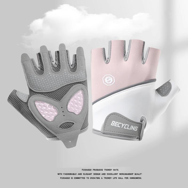 Ademende Mesh Halve Vinger Fitnesshandschoenen voor Mannen & Vrouwen - Antislip, Anti-Eelt, Ideaal voor Gym, Yoga, Fietsen en Sport