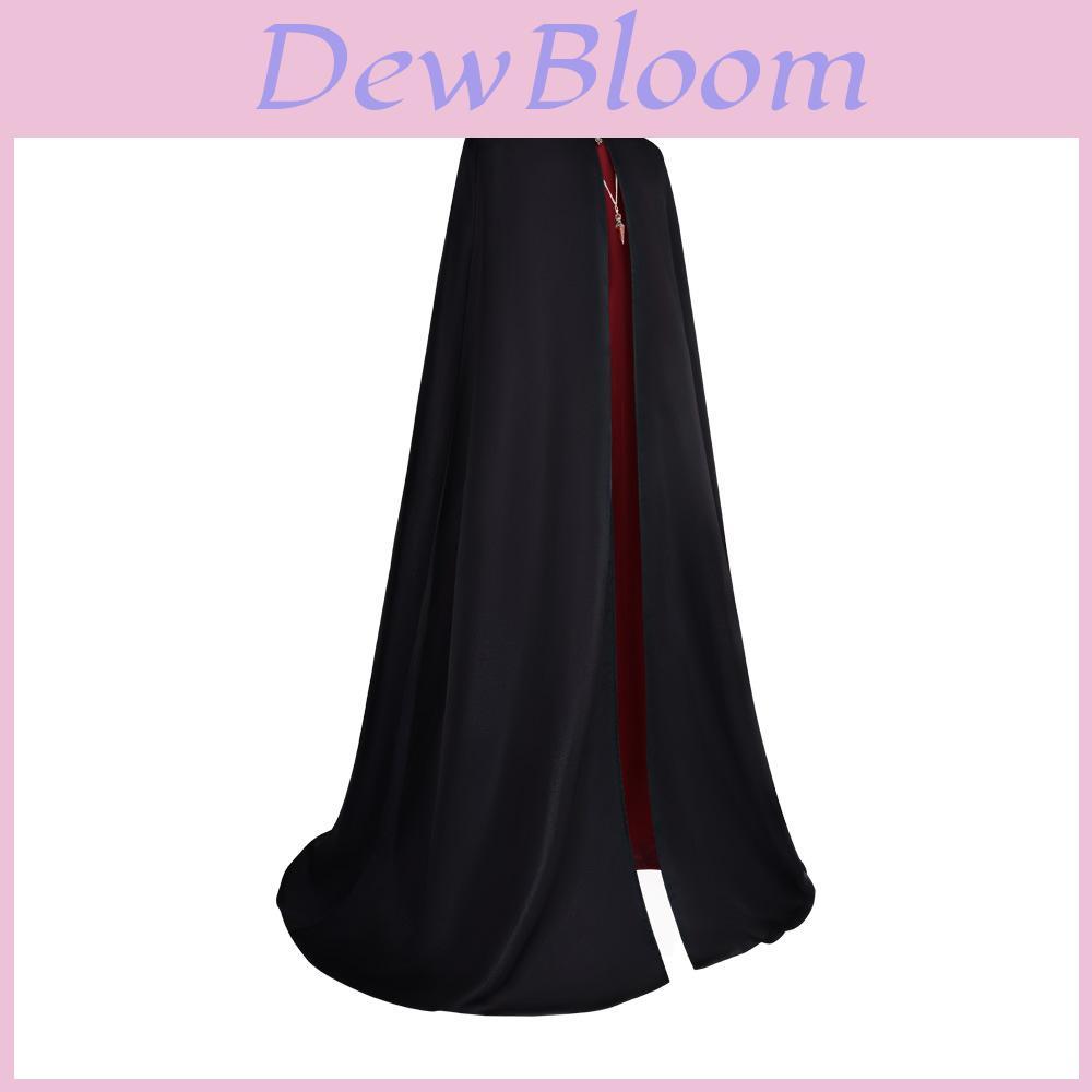 Costume da Cosplay da Vampiro Gotico Con Mantello Lungo Fino ai Piedi Per Feste di Halloween