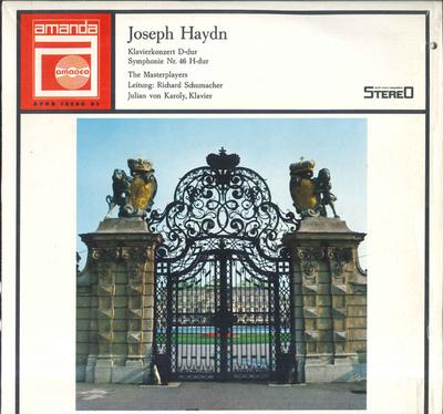 LP Record RICHARD SCHUMACHER MASTERPLAYERS   Haydn Klavierkonzert Ddur  Sympho AVRS12060 AMANDA Austria Classical Used