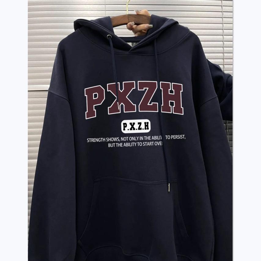 Korean Hip Hop Oversized Fleece Hoodie - Unisex Autumn/Winter Style