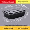 Rectangular 750/1000ml Disposable Transparent Plastic Takeout Meal Box