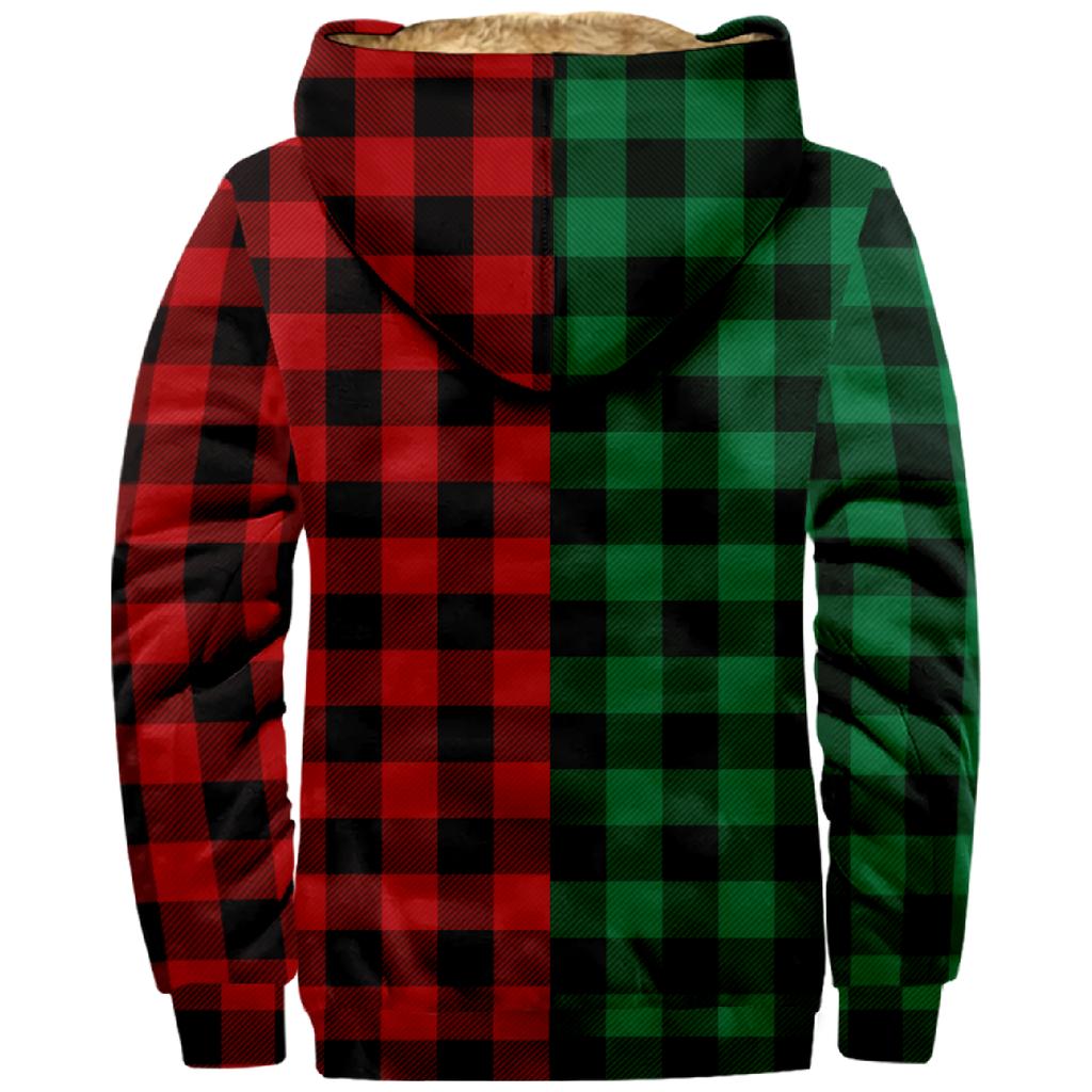 Pánský personalizovaný ležérní svetr s dlouhým rukávem na zip, hustý bavlněný oblek zimní