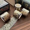 Retro Washi Tape Goldfolienmuster Serie Kunst DIY Handkonto Collage Geschenkdekoration Studenten Schreibwaren Bastelklebeband