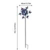 Girelli da Giardino per Esterno, Girandole Decorazione Scultura Design Farfalla Campanelli con Palo per Decorazioni del Portico