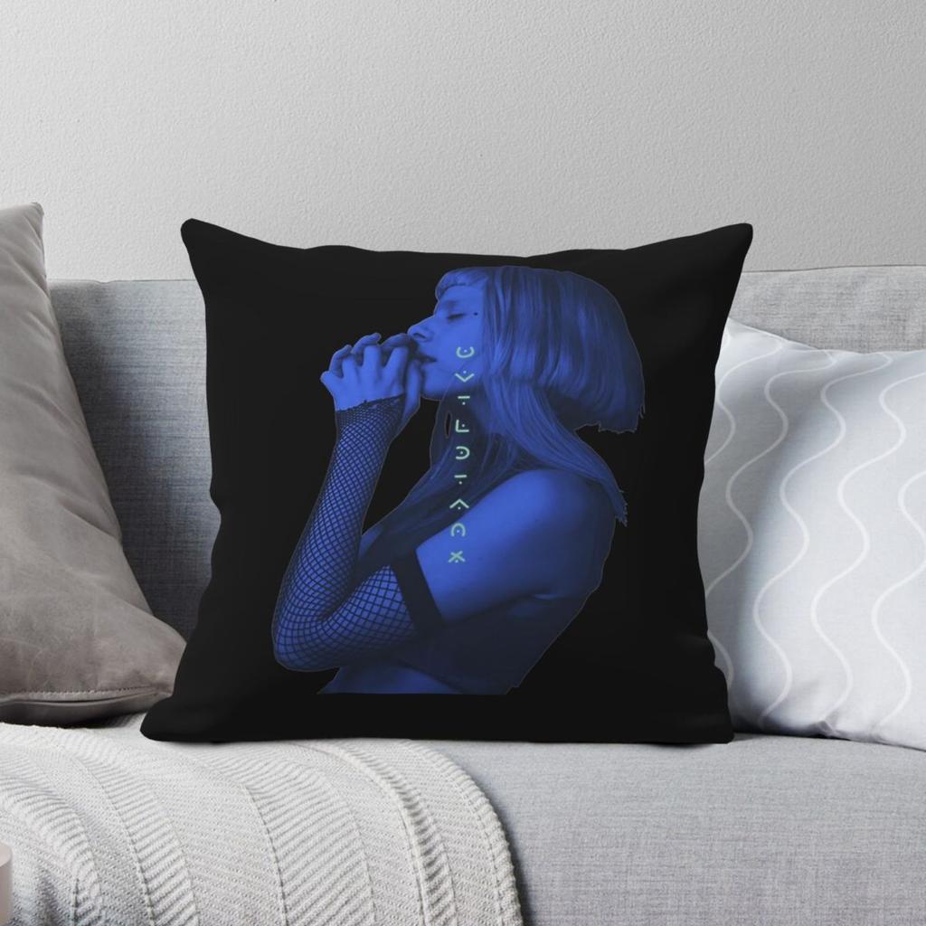 Aurora Aksnes The Seed Square Pillowcase Polyester Linen Velvet Printed Zip Decor Throw Pillow Case Sofa Seater Cushion Cover