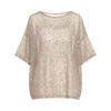 Womens Spring Tops Loose Fit Sequin Blouse Summer Shirts for Women Casual Crewneck Short Sleeve Womens Summer Shirts
