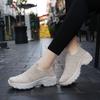 2025 New Spring Soft-soled Fly-woven Mesh Breathable One-pedal Women's Casual Single Shoes Fashion Trend