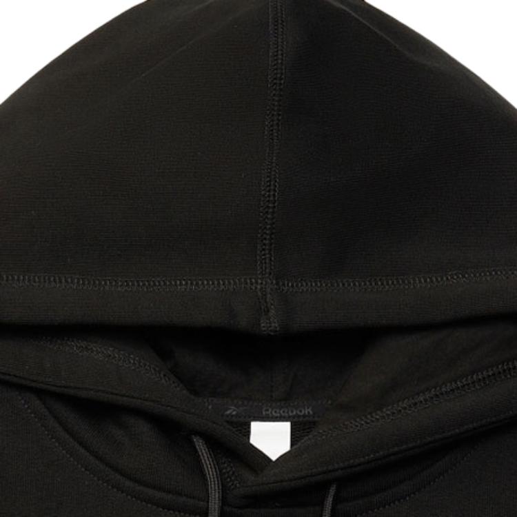 Reebok Solid Color Fashion American Retro Street Style Knitted Hooded Pullover Vest Unisex vest Black 23FRC311UGH0