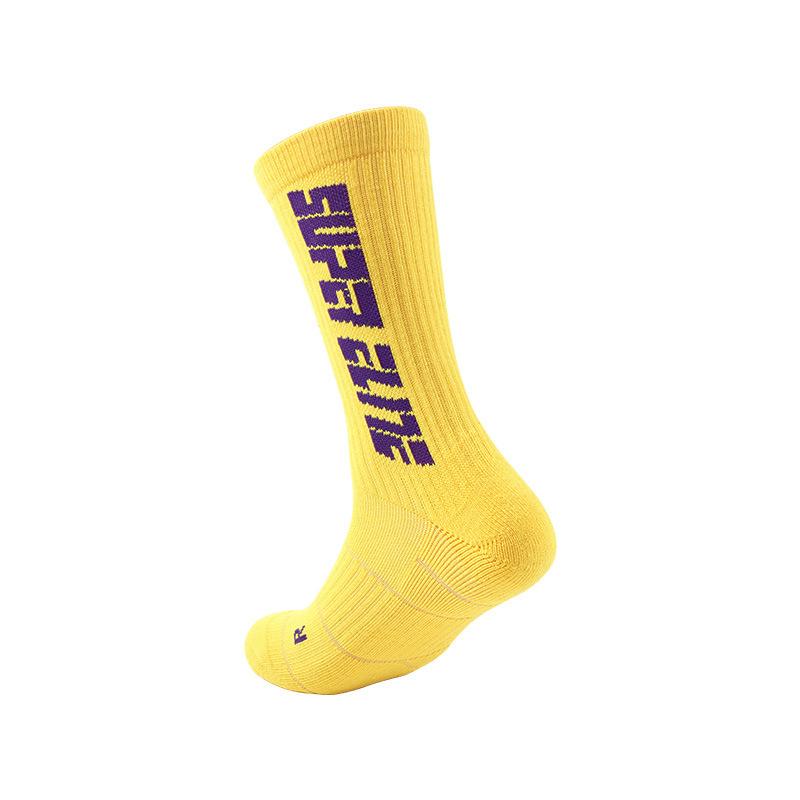 Men's Spring and Autumn Sweat-absorbing Towel Bottom Breathable Speed Dry Basketball Running Sports Socks