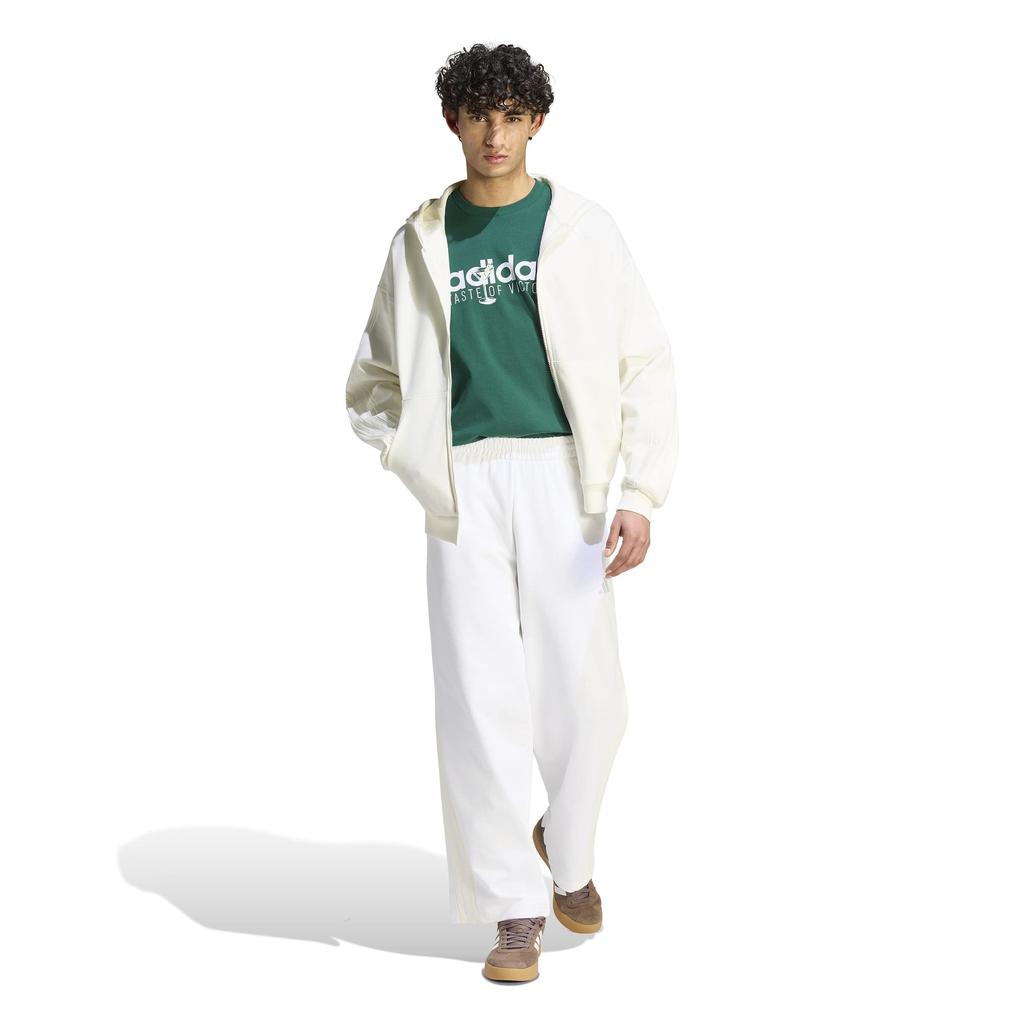 KIT Sweat Hoodie CT626 M [Adidas] 3-Stripes Full-Zip Men's Off-White/Off-White (KW2394)