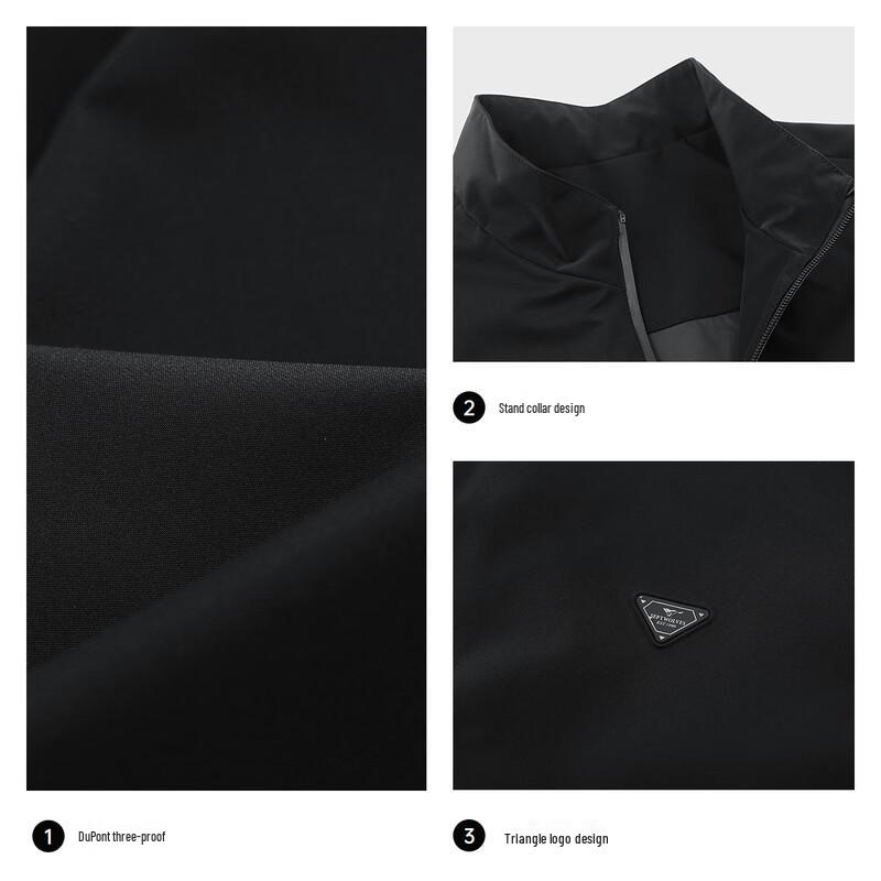 Septwolves Men's 3-Proof Padded Stand Collar Commuter Jacket