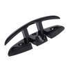 5in Boat Folding Cleat Heavy Duty Black Stainless Steel Marine Dock Cleat for Yachts Speedboats Fishing Boats