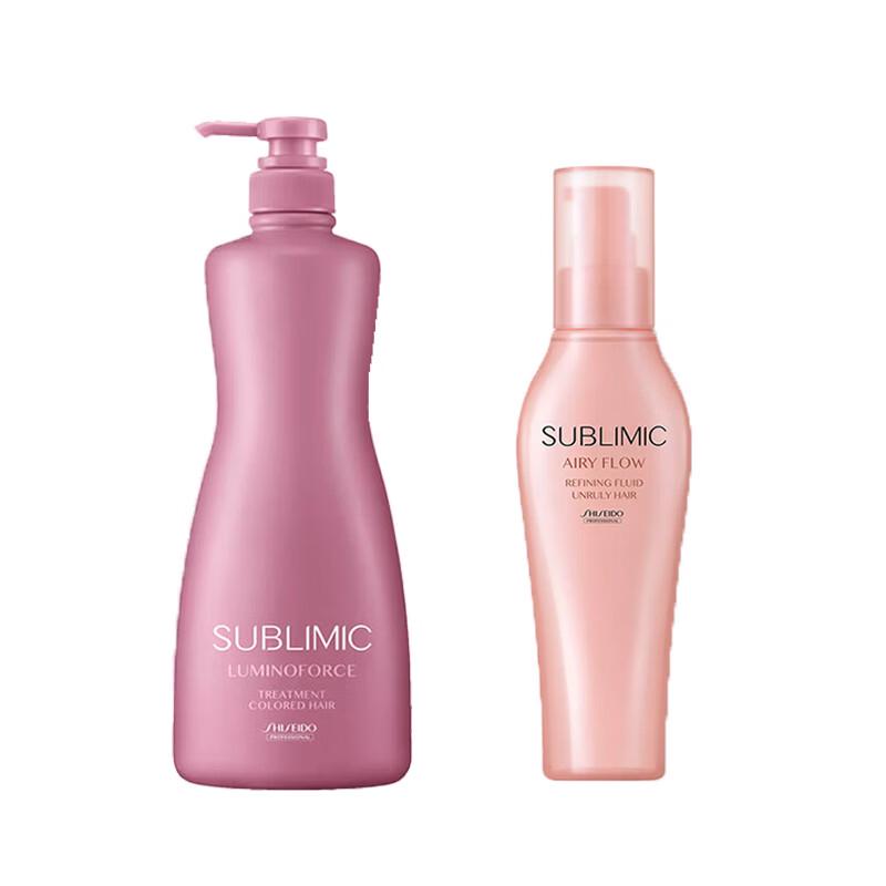Набор Shiseido Professional Sublimic Luminous Flow Кондиционер и Airy Flow Сыворотка