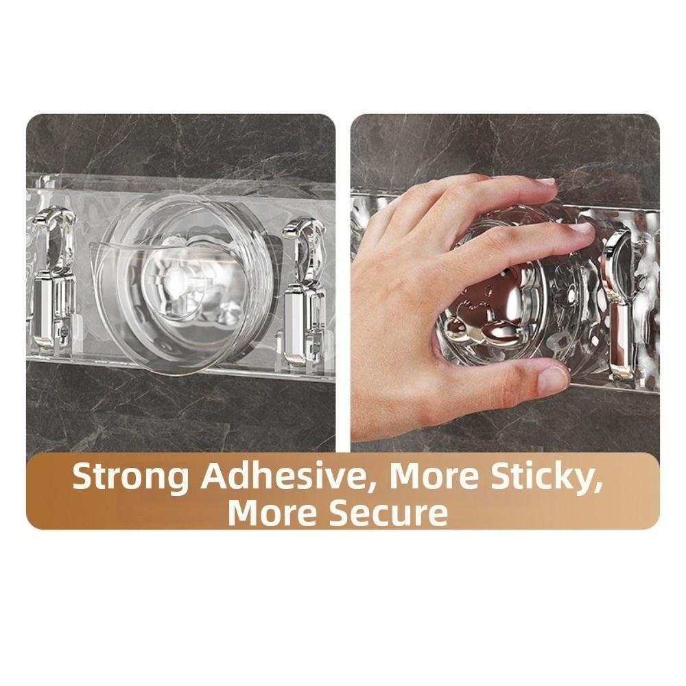 Detachable Wall Mounted Row Hook Waterproof Sundries Storage Hook  Bathroom Accessories